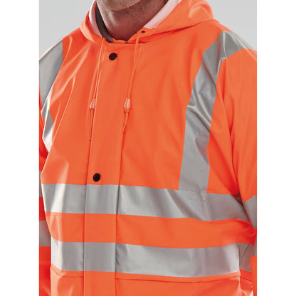 Beeswift Bseen PU Breathable Coverall Orange 3XL