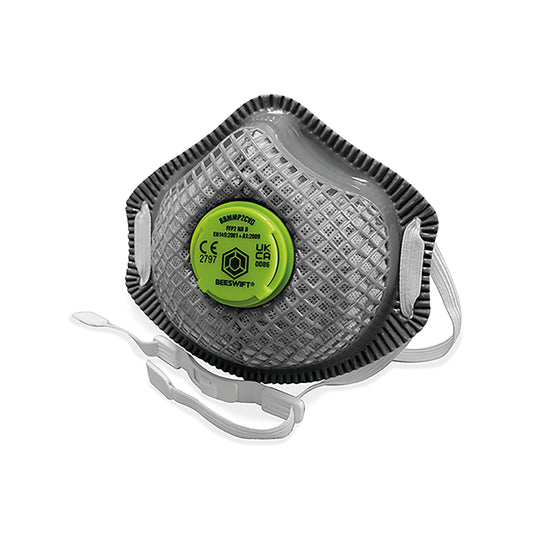 Beeswift B-Brand BBP2CV Mesh Mask Valved (Pack of 10) Black