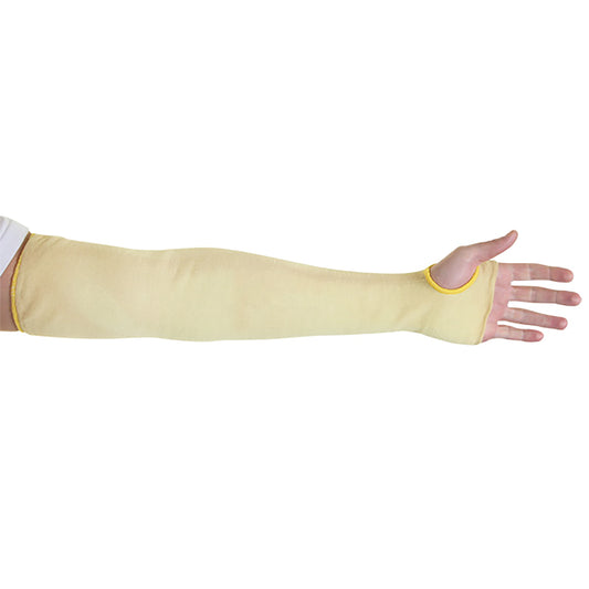 Beeswift Glovezilla Para-Aramid Sleeve with Thumb Holes 1 Pair Yellow 18 inch