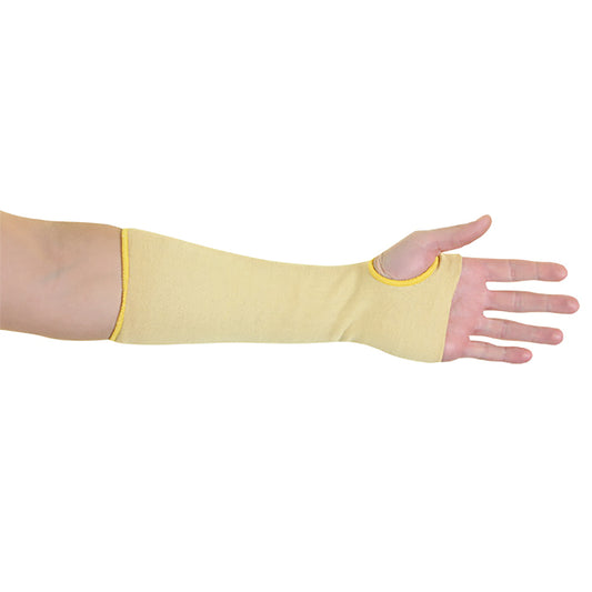 Beeswift Glovezilla Para-Aramid Sleeve + Thumb Hole 1 Pair Yellow 10 inch