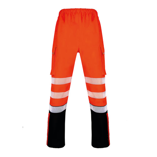 Beeswift Deltic High Visibility Over Trousers Two Tone Orange/Black XL