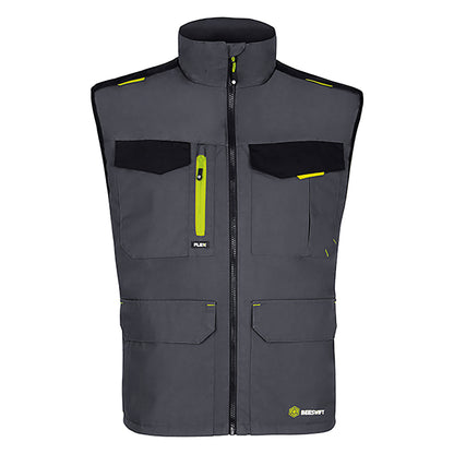 Beeswift Flexworkwear Gilet Two Tone Grey/Black L