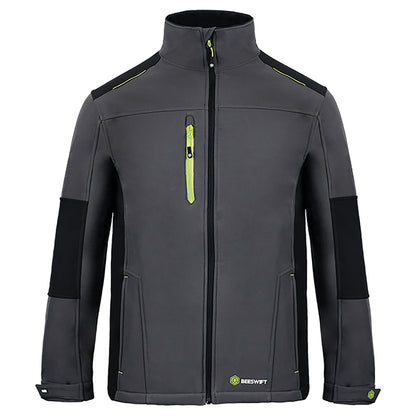 Beeswift FlexSoftshell Jacket Two-Tone Grey/Black 3XL