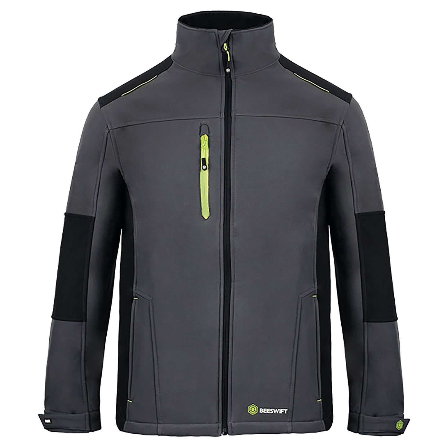 Beeswift FlexSoftshell Jacket Two-Tone Grey/Black 5XL