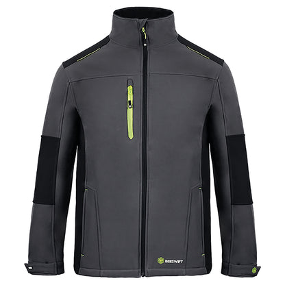 Beeswift FlexSoftshell Jacket Two-Tone Grey/Black 5XL