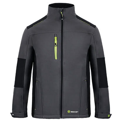 Beeswift FlexSoftshell Jacket Two-Tone Grey/Black XL