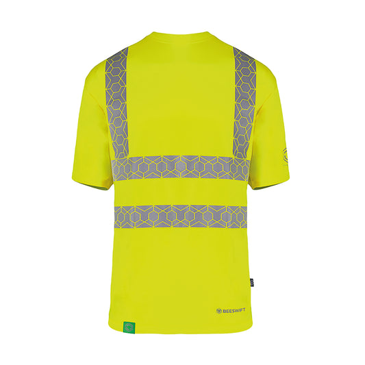 Beeswift Envirowear High Visibility Short Sleeve T-Shirt Saturn Yellow S
