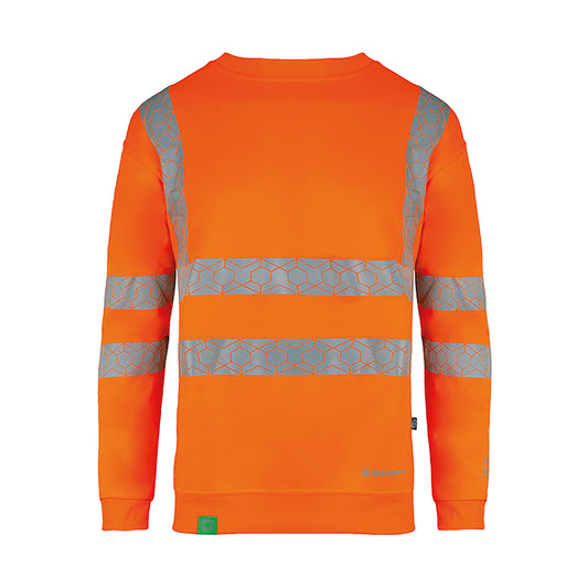 Beeswift Envirowear High Visibility Sweatshirt Orange 4XL