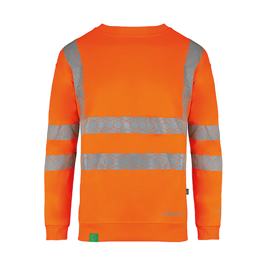 Beeswift Envirowear High Visibility Sweatshirt Orange 5XL