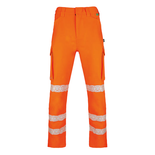 Beeswift Envirowear High Visibility Trousers Orange 34T