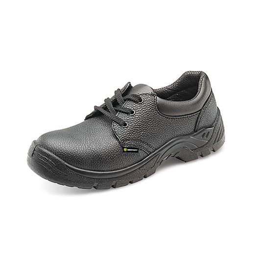 Beeswift Safety S1 Steel Toe Lace Up Leather Upper Shoe 1 Pair Black 04