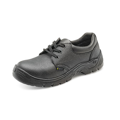 Beeswift Safety S1 Steel Toe Lace Up Leather Upper Shoe 1 Pair Black 06