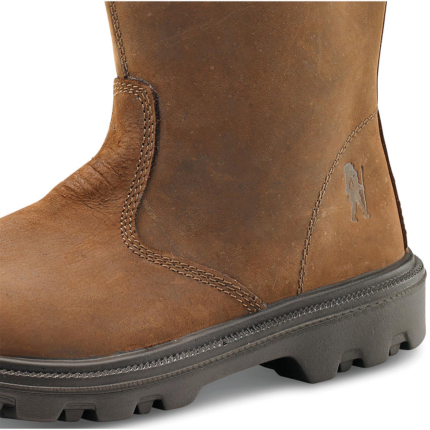 Beeswift Sherpa Dual Density PU Rubber S3 Leather Upper Fur Lined Rigger Boots 1 Pair Brown 08