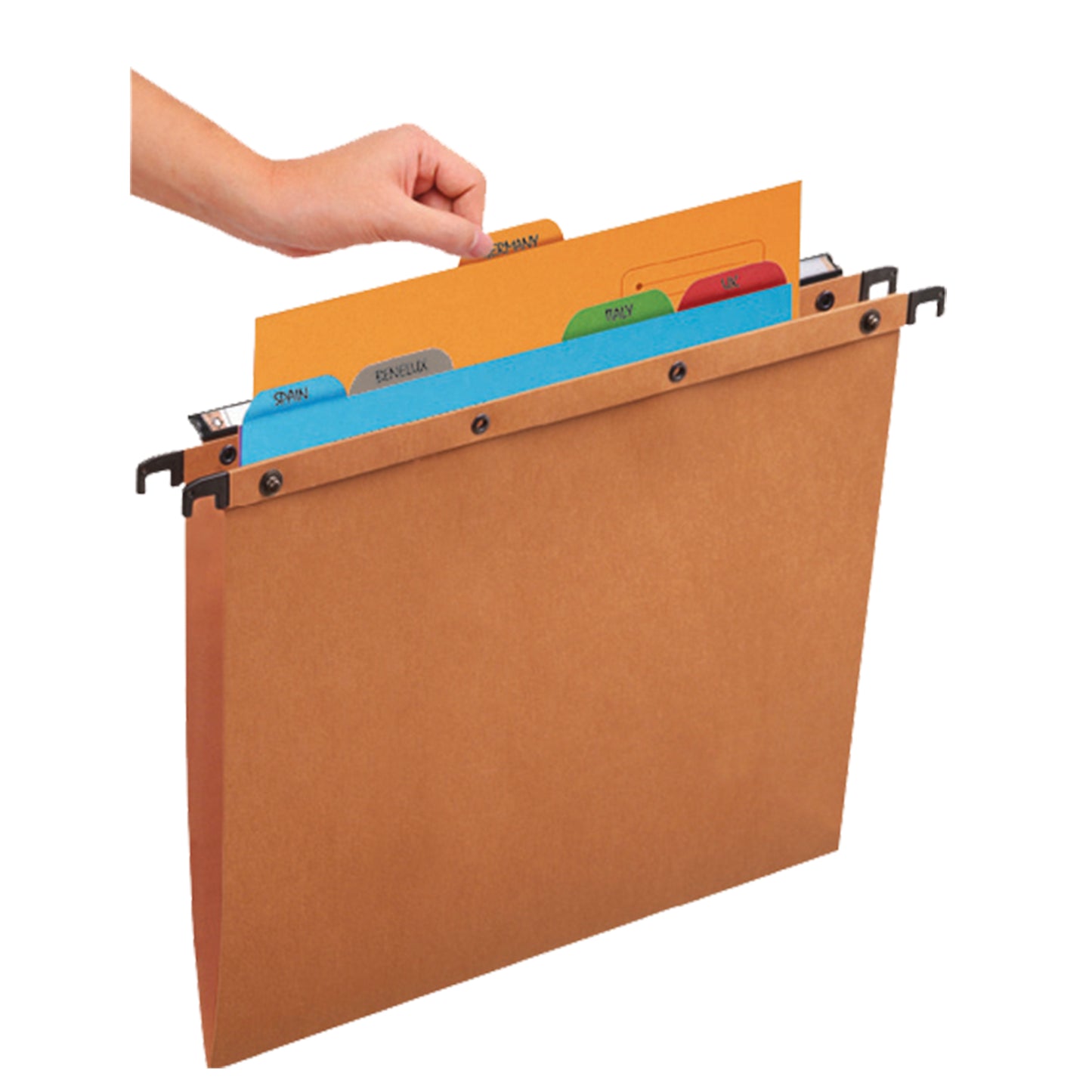 Oxford 5 Tabbed Folder A4 Assorted (5 Pack) 100330160