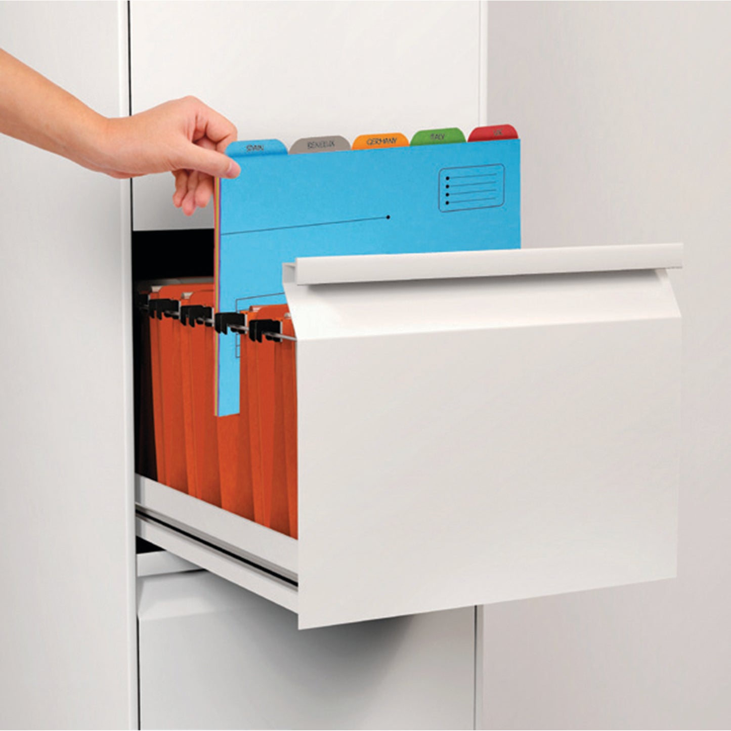 Oxford 5 Tabbed Folder A4 Assorted (5 Pack) 100330160