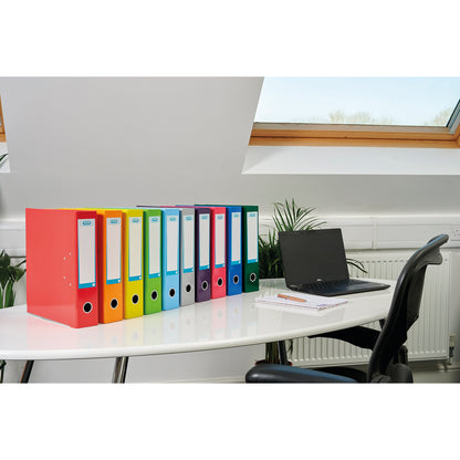 Oxford 70mm Lever Arch File Laminated A4 Green 400107389
