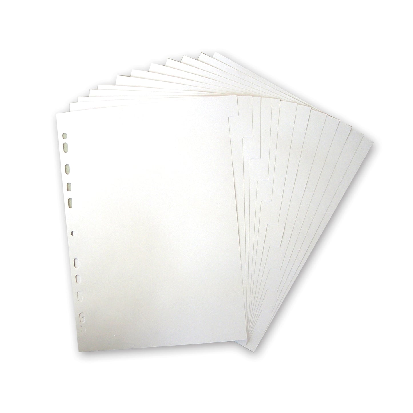 Elba 12-Part Divider 160gsm Multipunched A4 White 400007502