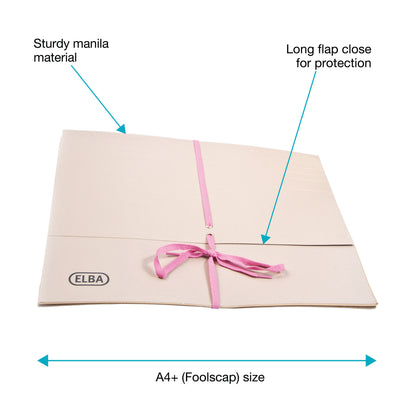 Elba Legal Wallet 100mm Foolscap Buff (25 Pack) 100080793