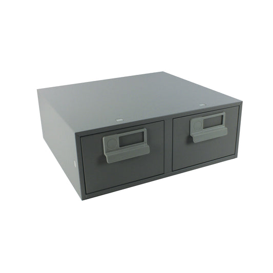 Bisley Card Index Cabinet 152x102mm Double Grey FCB24