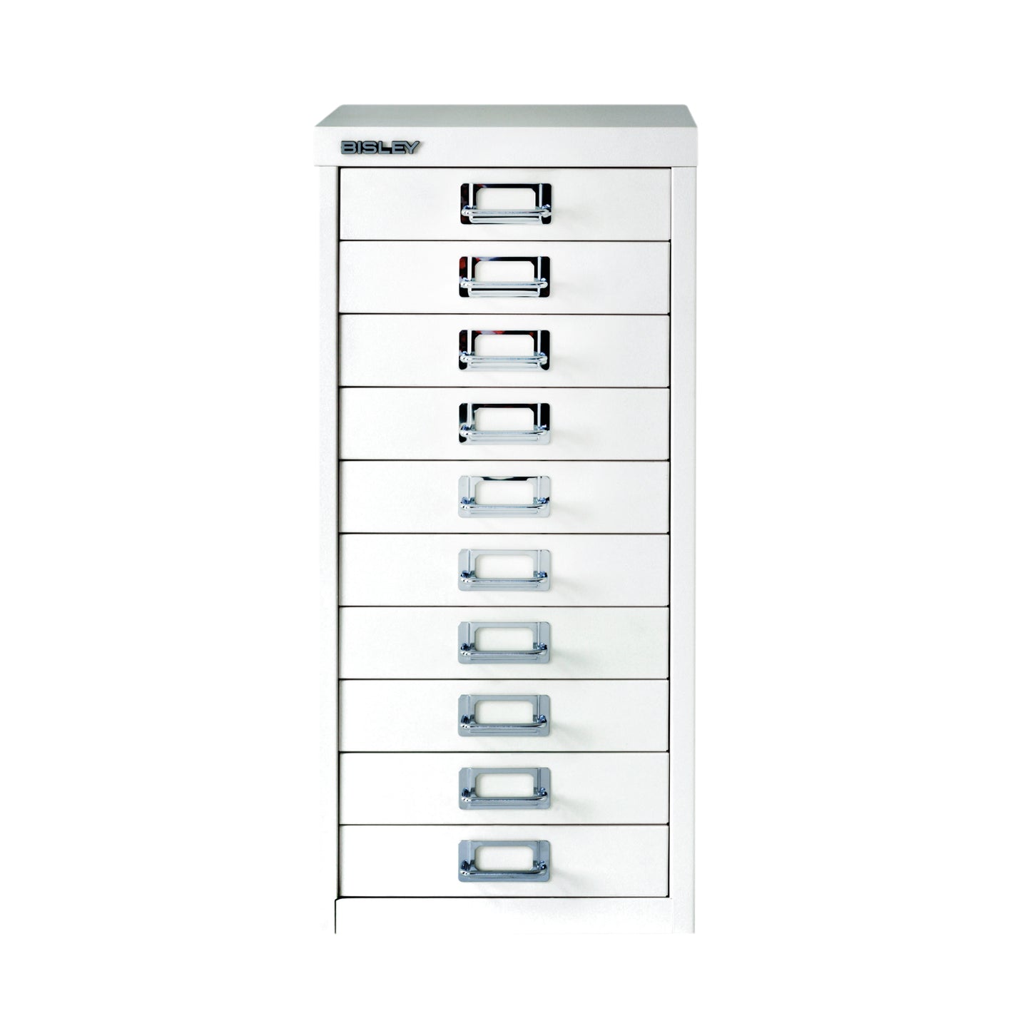 Bisley 10 Multidrawer Cabinet A4 279x380x590mm Chalk White BY19660