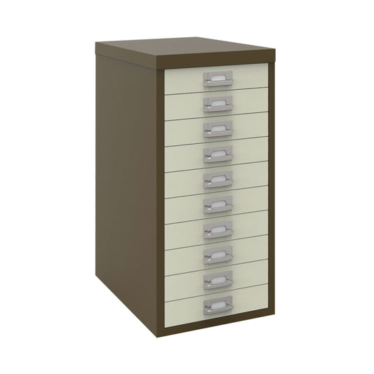 Bisley 10 Multidrawer Cabinet A4 279x380x590mm Coffee/Cream H2910NL-005006