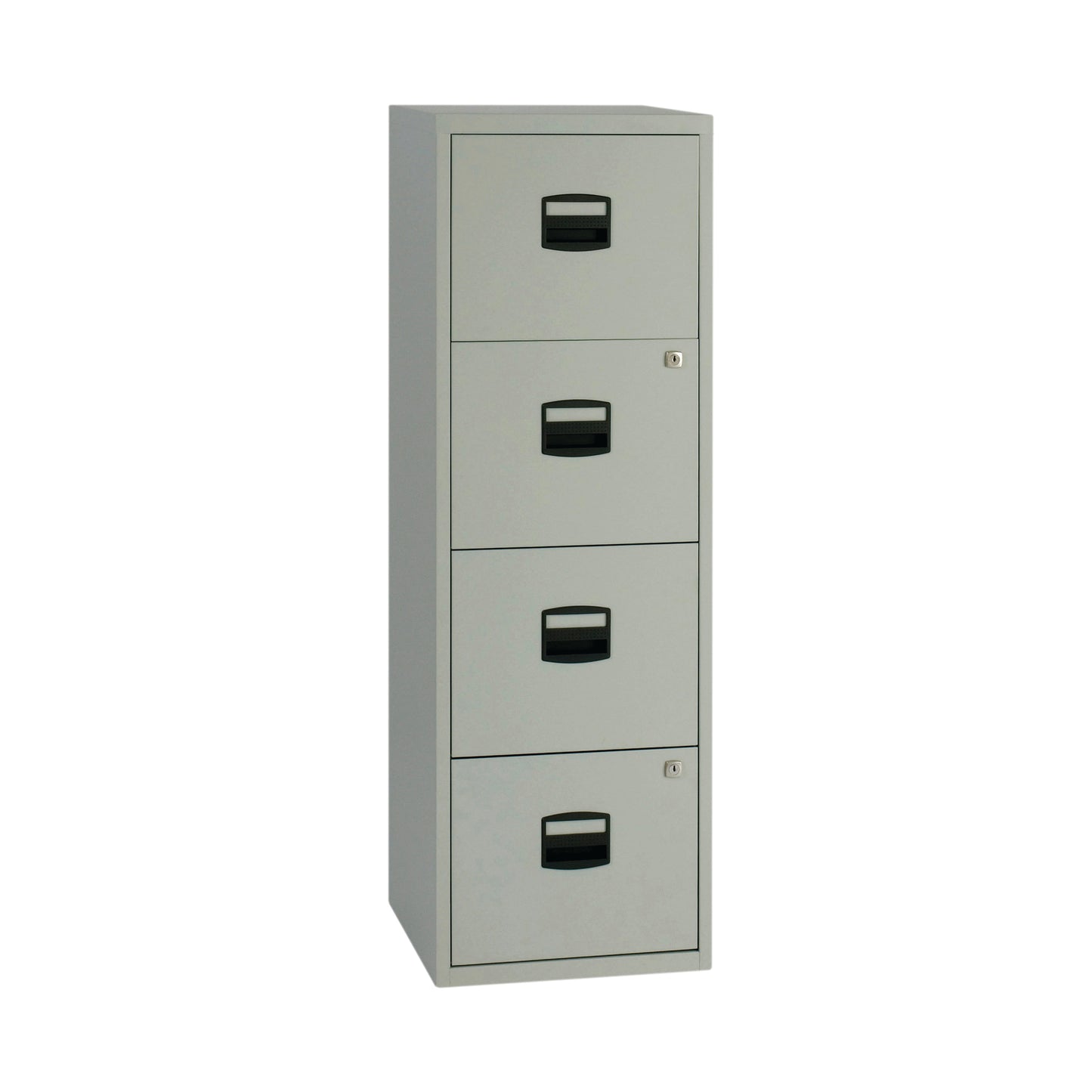 Bisley 4 Drawer Home Filing Cabinet A4 413x400x1282mm Grey BY37874