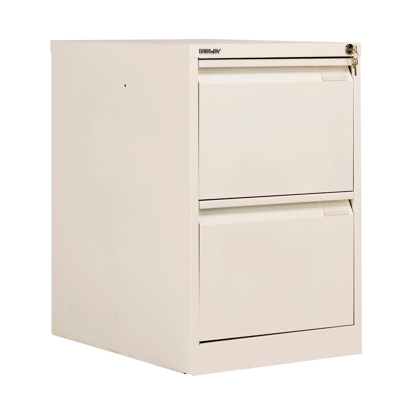 Bisley 2 Drawer Filing Cabinet Lockable 470x622x711mm Chalk BS2E/CHK