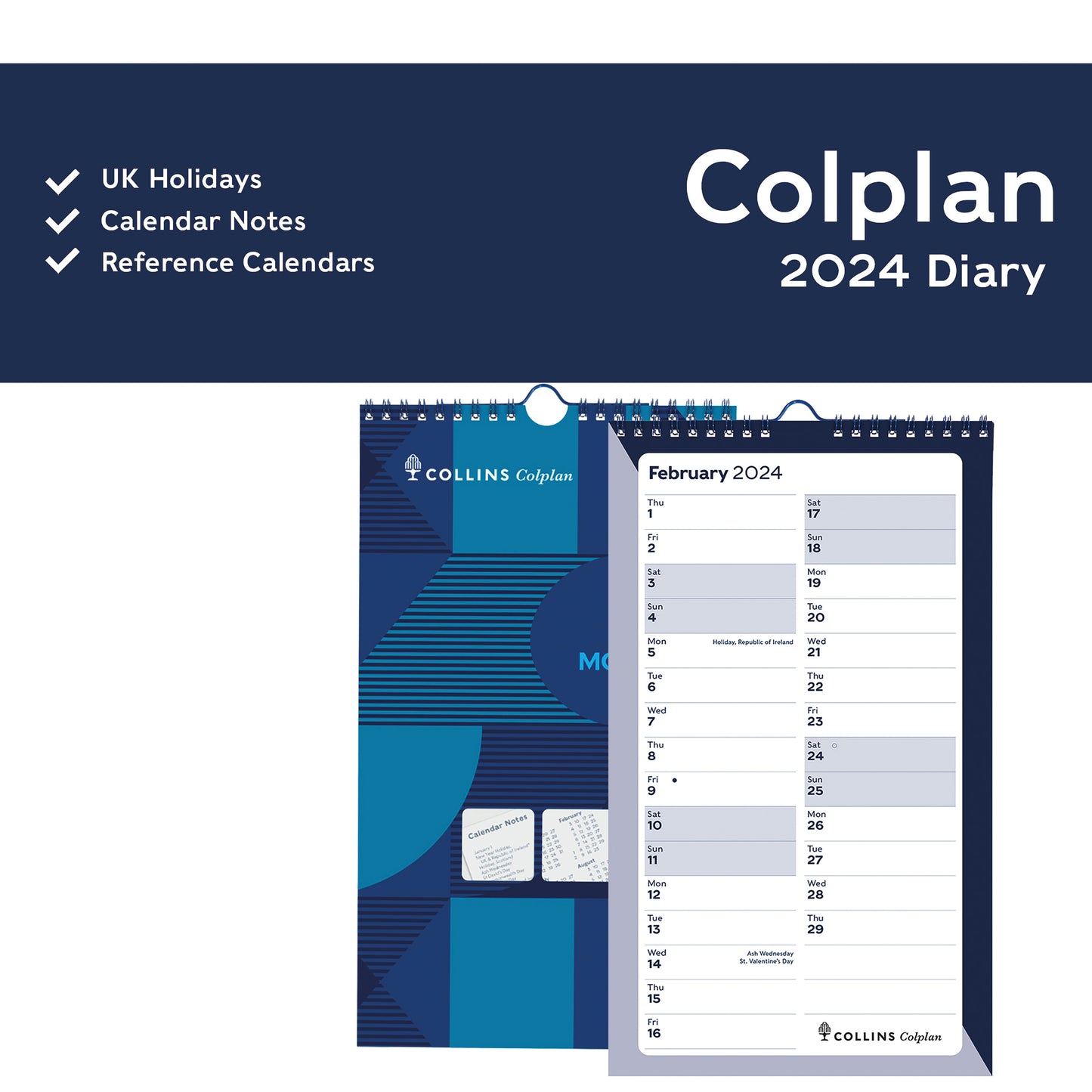 Collins Spiral Monthly Diary 2024 64