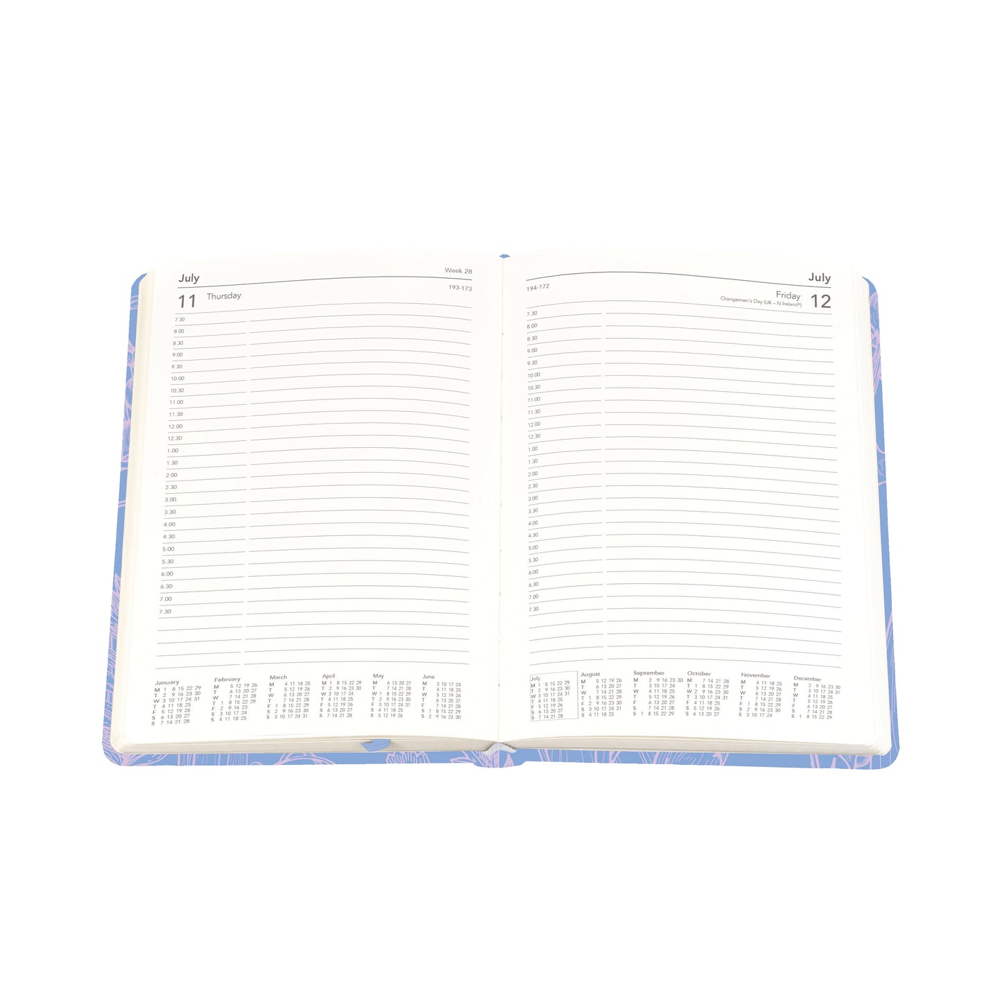 Collins Tara A5 Diary Day Per Page with Appointments 2025 Red TA151.15-25