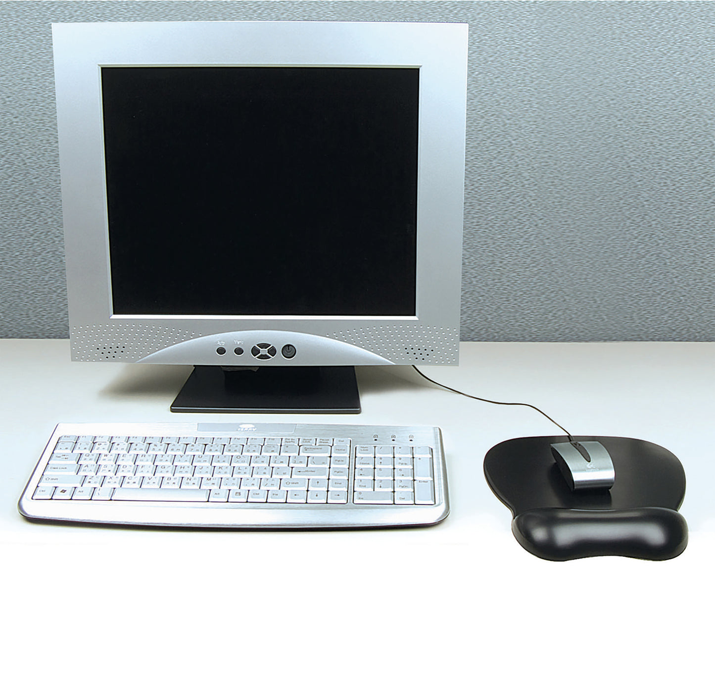 Contour Ergonomics Soft Skin Gel Mouse Mat Wrist Rest Black CE77000