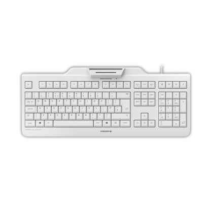 Cherry KC 1000 SC Corded Security Keyboard with Integrated Smartcard Terminal Light Grey JKA0100GB0