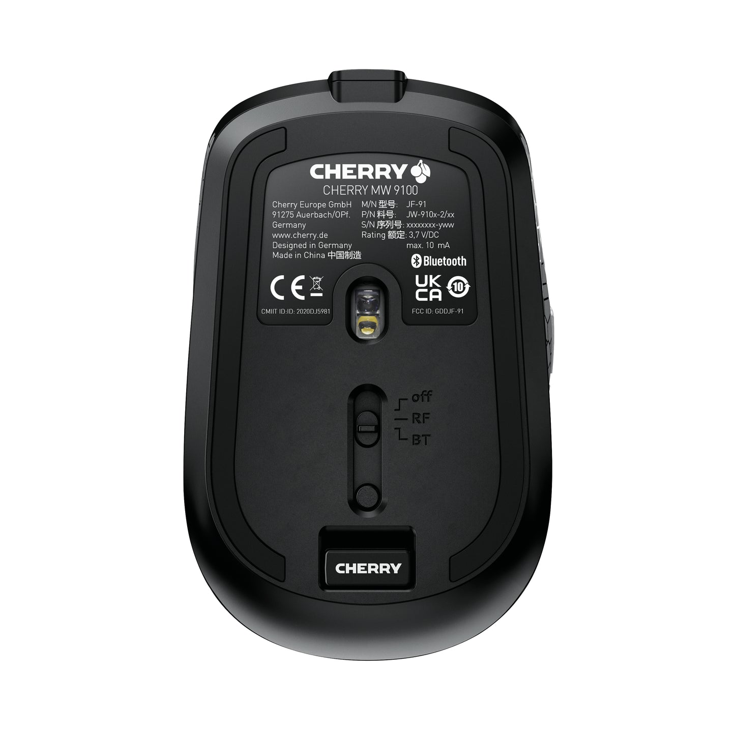 CHERRY MW 9100 mouse Office Ambidextrous RF Wireless + Bluetooth 2400 DPI