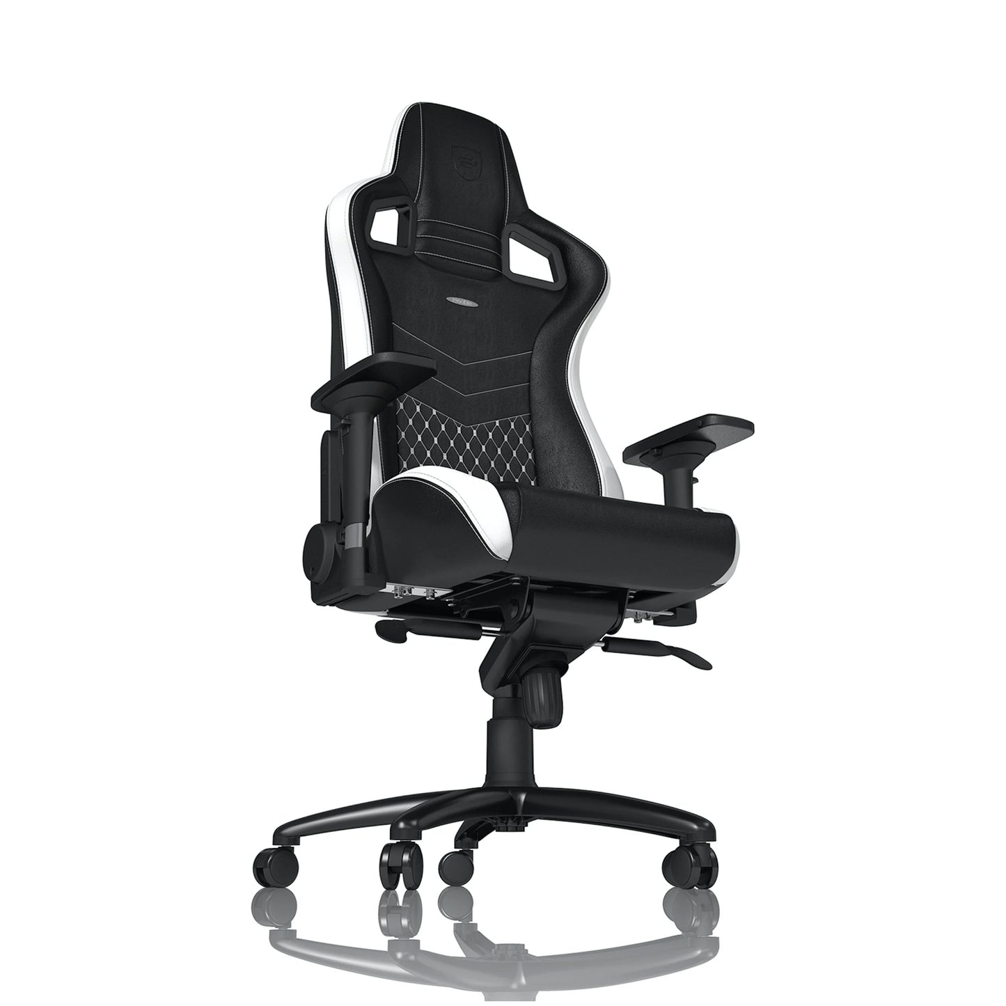 noblechairs EPIC Gaming Chair Real Leather Black/White/Red GC-008-NC