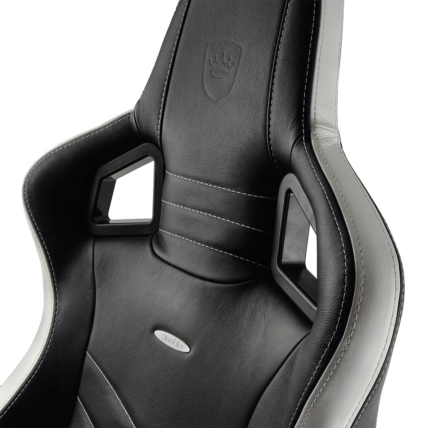 noblechairs EPIC Gaming Chair Real Leather Black/White/Red GC-008-NC