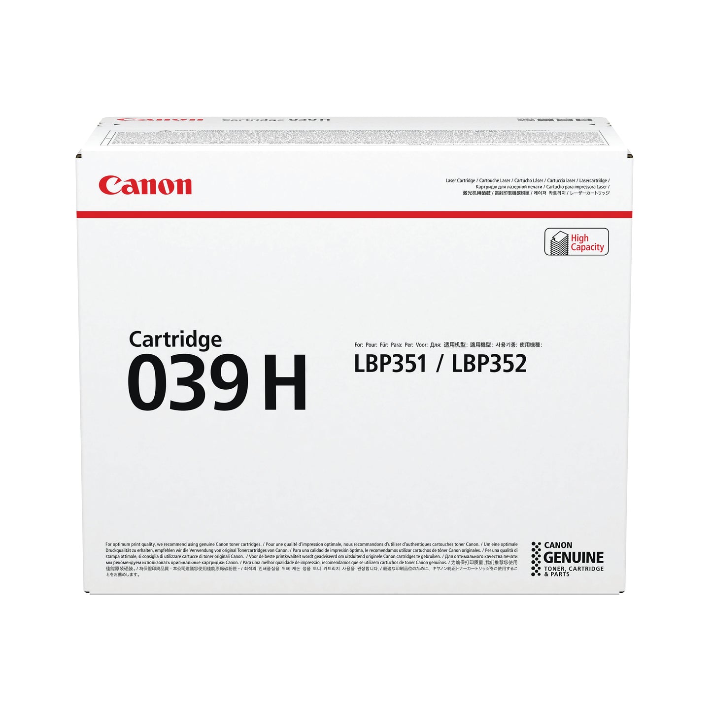 Canon 039H toner cartridge 1 pc(s) Original Black