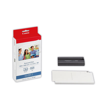 Canon KP-36IP Colour Ink + 100 x 148 mm Paper Set, 36 Sheets