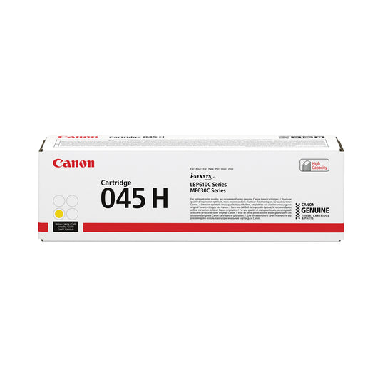 Canon 045H Toner Cartridge High Yield Yellow 1243C002