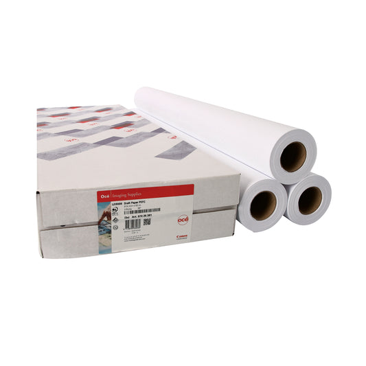 Canon Uncoated Draft Inkjet Paper 610mmx50m White (Pack of 3) 97003457