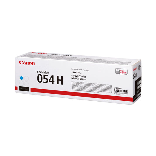 Canon 054H Toner Cartridge High Yield Cyan 3027C002