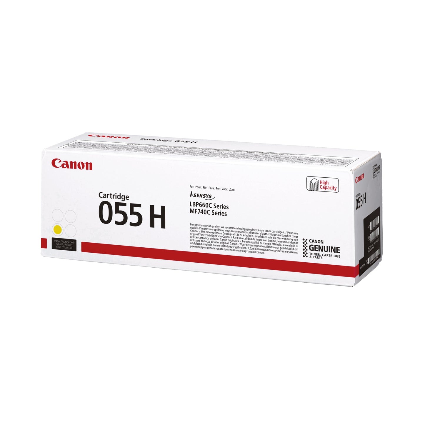 Canon 055H Toner Cartridge High Yield Yellow 3017C002