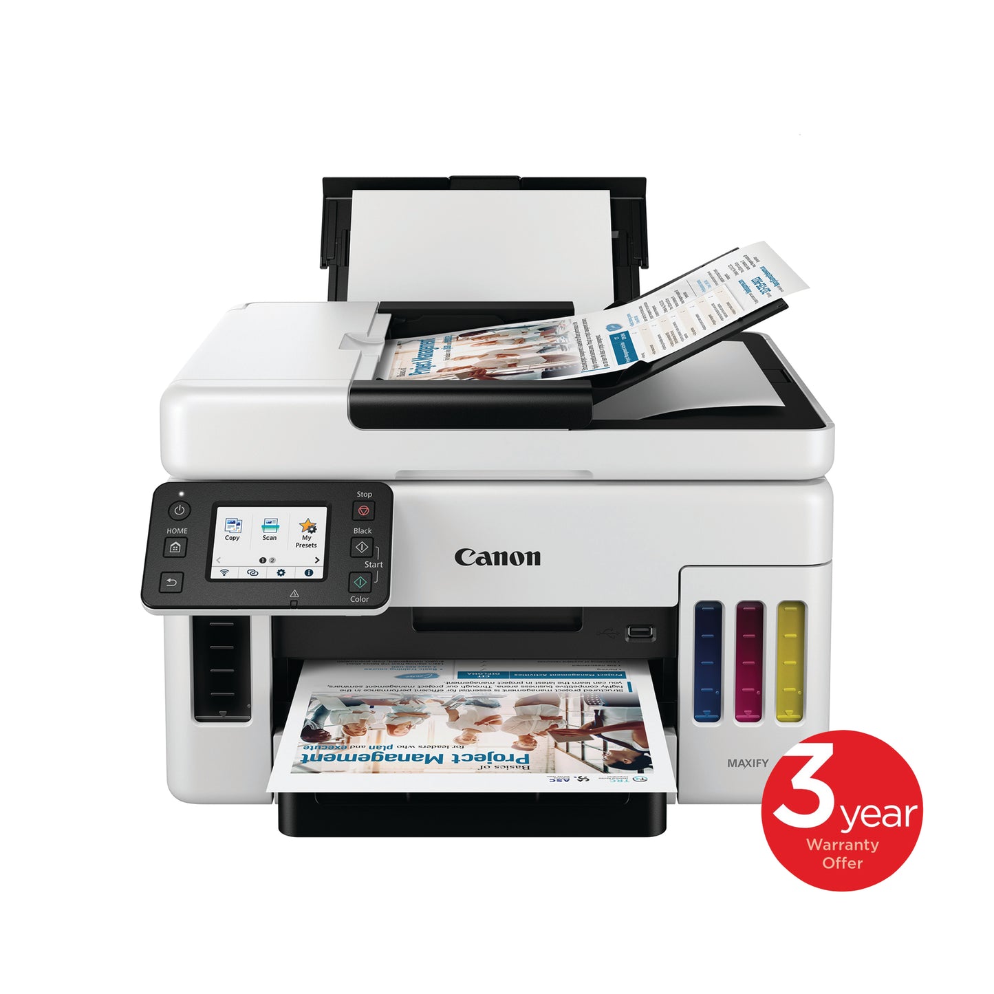 Canon Maxify GX6050 3in1 Refillable Ink Tank A4 Inkjet Printer 4470C008