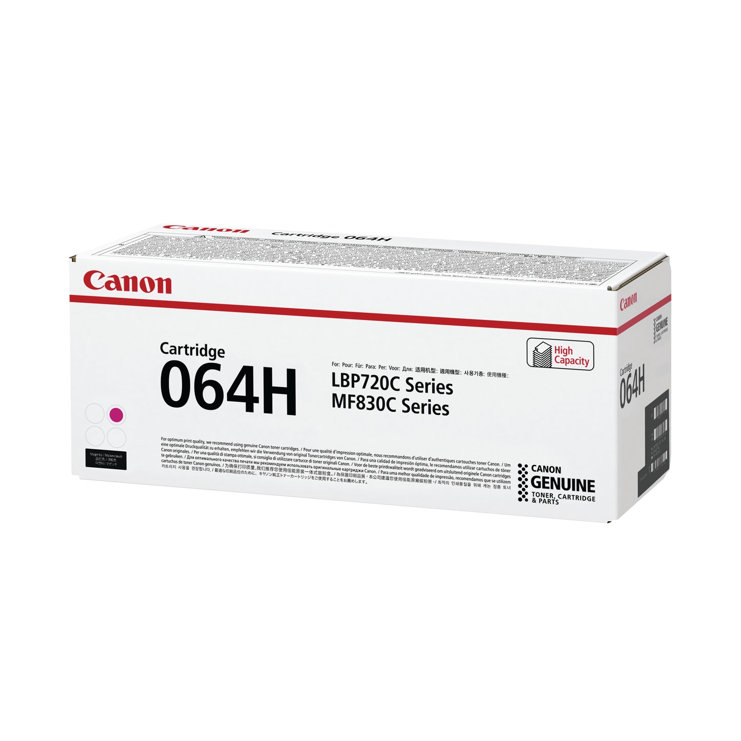 Canon 064H Toner Cartridge High Yield Magenta 4934C001