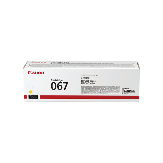 Canon 067 Toner Cartridge Yellow 5099C002