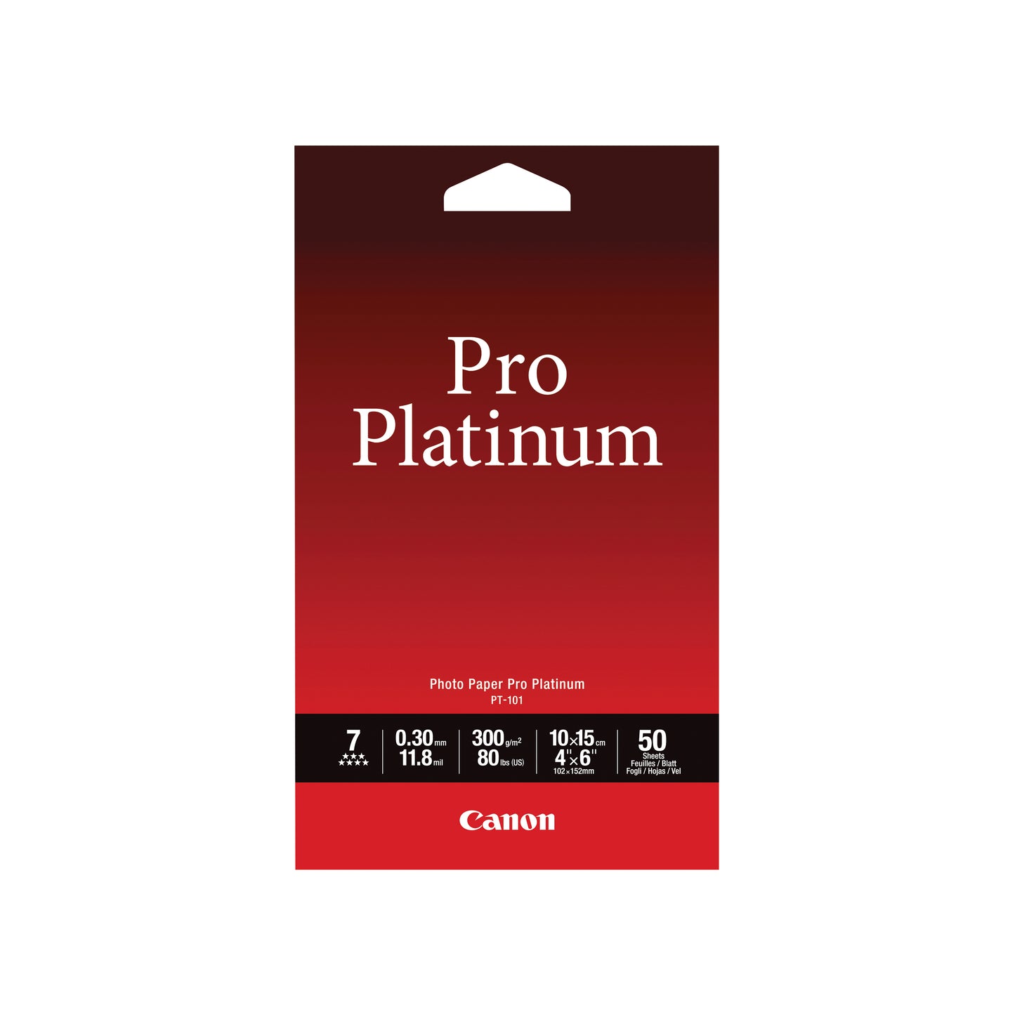 Canon Pro Platinum Photo Paper 4x6 Inch (Pack of 50) 2768B014