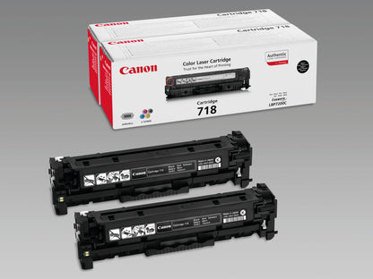 Canon 718VP Toner Cartridges Twin Pack Black (Pack of 2) 2662B005