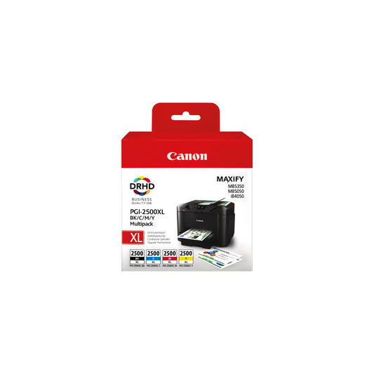 Canon PGI-2500XL Inkjet Cartridge Multi Value Pack High Yield CMYK 9254B010