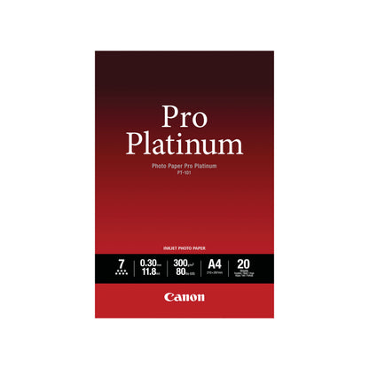 Canon PT-101 Pro Platinum Photo Paper A4 - 20 Sheets
