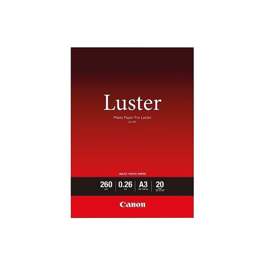 Canon A3 Pro Luster Photo Paper (20 Pack) 6211B007