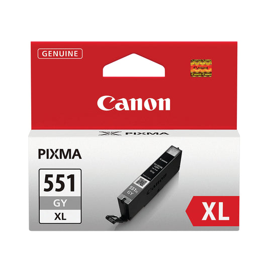 Canon CLI-551XLGY Inkjet Cartridge High Yield Grey 6447B001