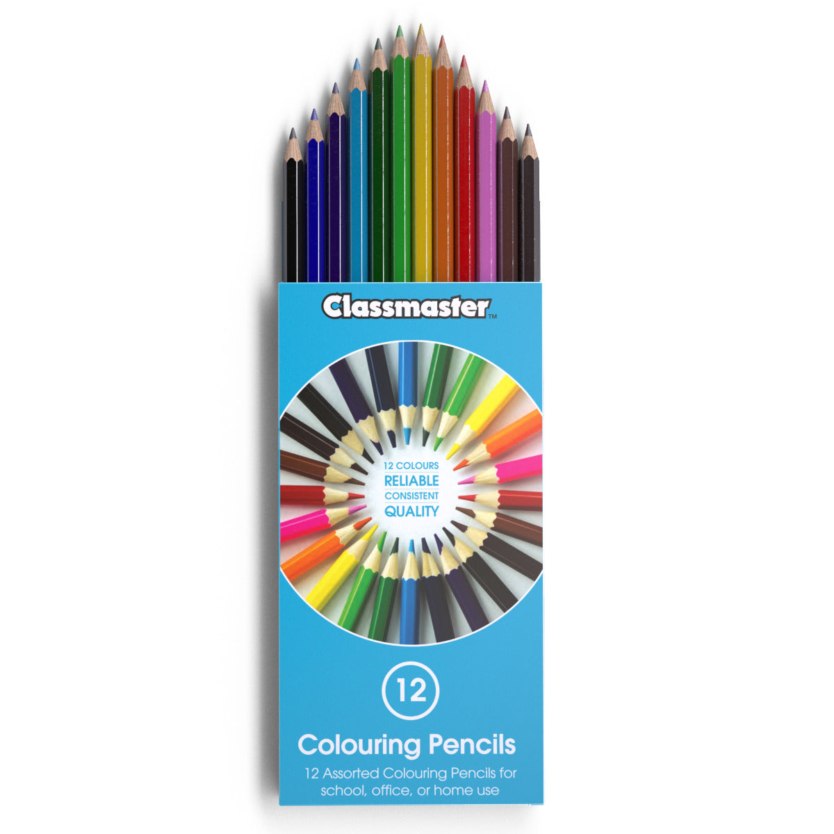 Classmaster Colouring Pencils Assorted (Pack of 12) CPW12